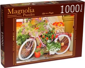 MAGNOLIA Puzzle Bicykel s kvetinami