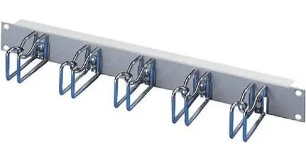 Rittal DK 7257.035 / Káblový vyväzovací panel / 19" / 1U / 43x105 mm / RAL 7035 (7257035)