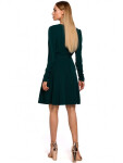Dámske šaty M487 Tmavo zelená - MOE 42/XL tmavě zelená