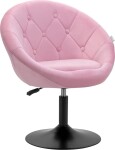 Activeshop 4Rico fotel obrotowy QS-BL12B aksamit Ružová