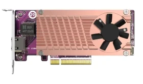 QNAP QM2-2P10G1TB / PCIe Gen3 rozširujúca karta s 2x NVMe SSD slotmi amp; 1x 10GbE (QM2-2P10G1TB)