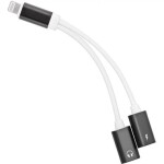 PremiumCord Adaptér Lightning na 3.5mm jack audio + Lightning charging (kipod54)