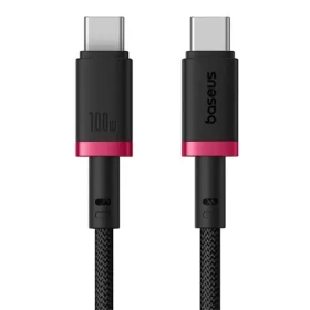 Baseus Dura (P10377803U01-03) Rýchlonabíjací kábel USB-C/USB-C 100W 2m červeno-čierna (P10377803U01-03)