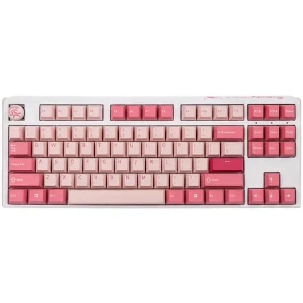 Ducky One 3 TKL Cherry MX-Brown ružová / herná klávesnica / mechanická / drôtová USB-C / US (DKON2187-BUSPDGOWWPC2)