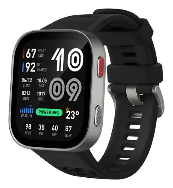 Amazfit Bip Max strieborná / Chytré hodinky / AMOLED 2,07 "/ GPS / BT 5.3 (W2568EU1N)
