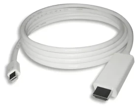 PremiumCord Kábel mini DisplayPort 1.2 - HDMI 2.0 biela / Kábel / 4K 60Hz / M/M / 2 m (kportadmk04-02)