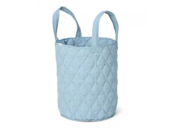 Little Dutch Košík textilný obojstranný extra veľký Pure Denim Blue (DE30345035LD)