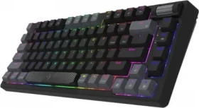 Aqirys ADARA MINI čierno-šedá / Herná klávesnica / drôtová / mechanická / podsvietená / HaiMu Tactile Ocean Blue (AQRYS_ADARAMLE)