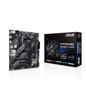 ASUS PRIME B550M-K ARGB / B550 / AM4 / 2x DDR4 / PCIEx16 / 1x GLAN / mATX (90MB1GC0-M0EAY0)