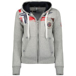 Geographic Norway Fespote Lady 100 Distri W WU8015F/GN B-Grey7 Mikina s kapucňou XXL