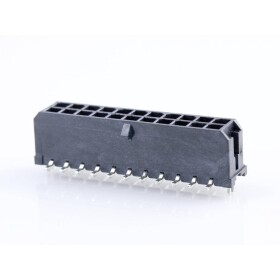Molex vstavaná pinová lišta (štandardná) Počet pólov 22 Raster (rozteč): 3.00 mm 430452215 1 ks Tape on Full reel; 430452215