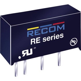 RECOM RE-0512S DC / DC menič napätia, DPS 5 V/DC 12 V/DC 83 mA 1 W Počet výstupov: 1 x; RE-0512S