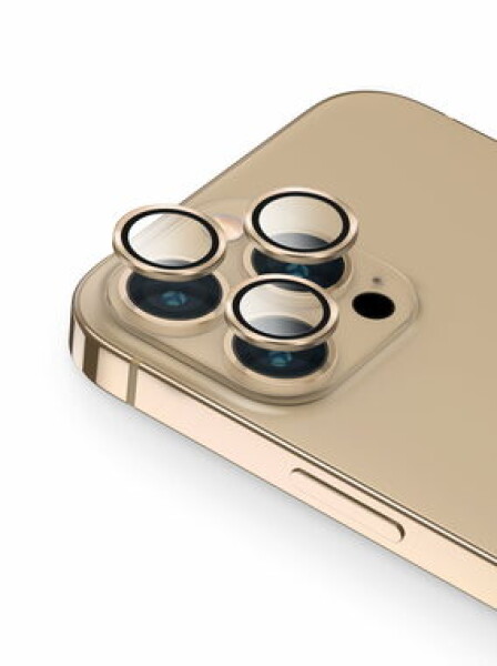 UNIQ Optix ochranné sklá šošoviek fotoaparátov pre Apple iPhone 13 Pro/13 Pro Max zlatá (8886463680209)