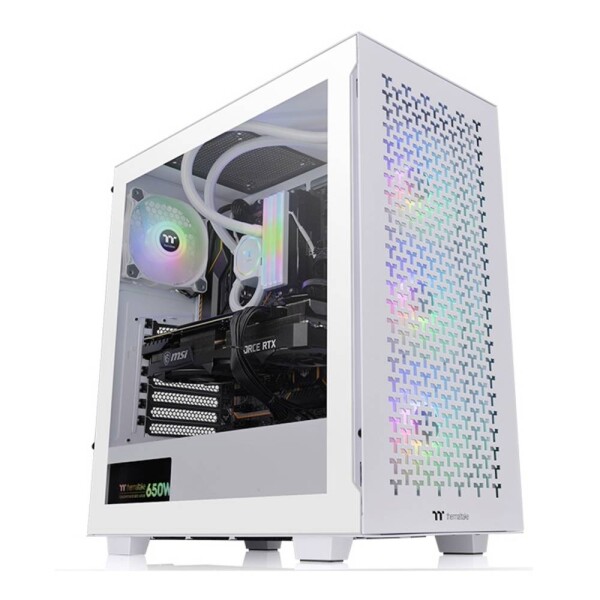 Thermaltake TOWER ATX V350 TG ARGB AIR SNOW White / ATX / 1x UBS C 3.2 / 2x USB 3.0 / Bez zdroja / priehľadná bočnica (CA-1S3-00M6WN-03)