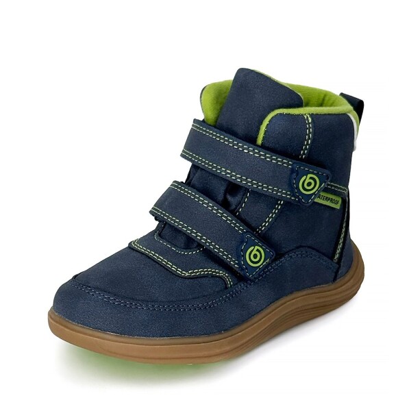 Chlapčenská celoročná barefoot obuv Bugga KIVO Navy B00199-04 - 31