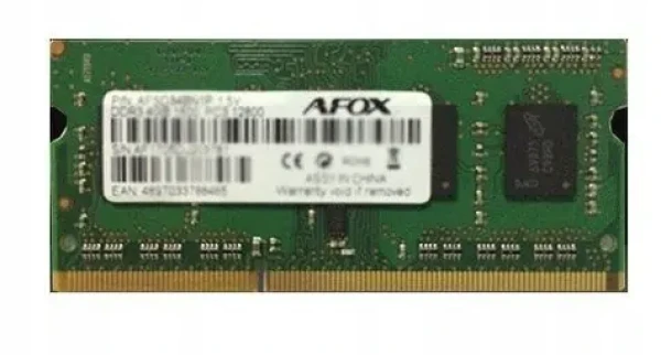 AFOX 8GB (1x8GB) / Operačná pamäť SO-DIMM / DDR3 / 1866MHz / 1.35V (AFSD38CK1L)