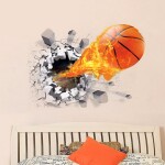 Veselá Stena Samolepka Basketbalová lopta