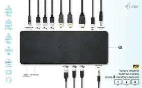 I-TEC USB-C Triple 4K Docking Station Gen 2 Pro / Dokovacia stanica / 2x DisplayPort + 1x HDMI / PD 100W / 6x USB (C31TRIPLEDOCKPDPRO2)