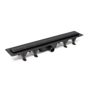Sprchový žľab SAT 70 cm plast čierny mat ZLAB70BL ZLAB70BL