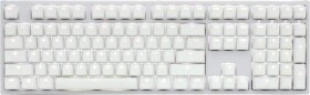 Ducky Ducky One 2 White Edition PBT Gaming Tastatur, MX-Blue, weiße LED - weiß