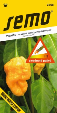 SEMO Paprika ročná TRINIDAD MORUGA SCORPION YELLOW