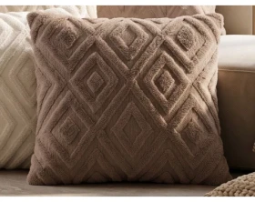 Dekoračný vankúš Boho rabbit 45x45 cm, taupe%