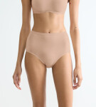 SLOGGI GO DAILY COTTON - nohavičky s vysokým pásom (3 ks) - česaná organická bavlna Sloggi NEW BEIGE S