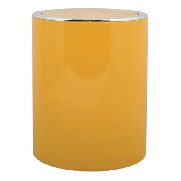 MSV KAMAKA výklopný odpadkový kôš 6 L žltý / plast (3700703980124)