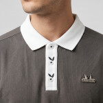 Tričko Playboy x FTSHP Short Sleeve Polo Dark Grey M