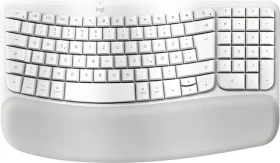 Logitech Wave Keys pre Mac off-white / Ergonomická klávesnica / DE layout / Bluetooth (920-012404)