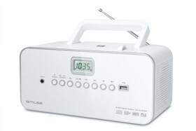 Muse M-28RDW biela / Rádio / AM / FM / 2W / CD / MP3 / USB (M-28RDW)