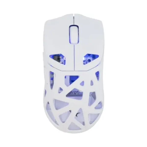 White Shark WGM-5019 DAGONET biela / herná bezdrôtová myš / optická / až 24000 DPI / 6 tlačidiel / USB / RGB (DAGONET-W)