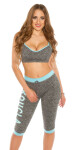 Trendy KouCla Workout Outfit neongreen L