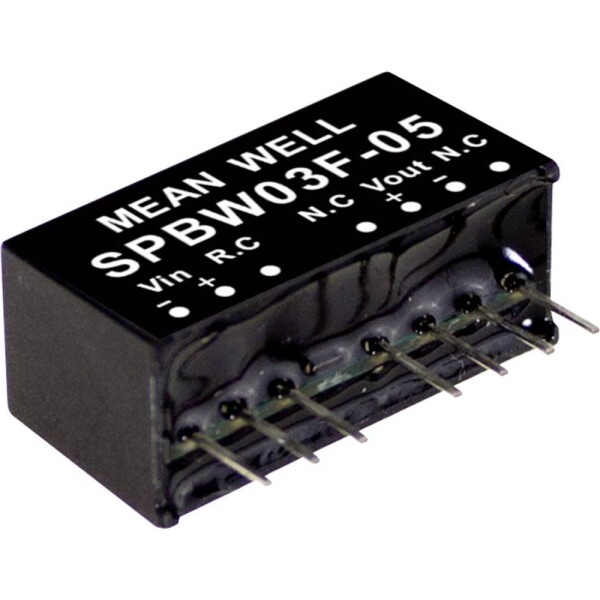 MEAN WELL SPBW03F-03 DC / DC menič napätia, modul 700 mA 3 W Počet výstupov: 1 x; SPBW03F-03