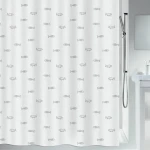 Spirella KOS sprchový záves motív rybičiek 120 x 200 cm šedý / polyester (7610583010063)
