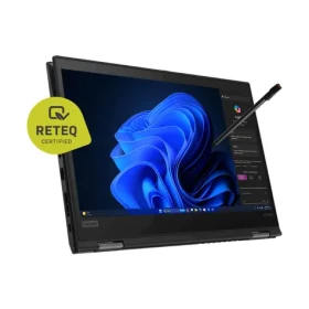 RETEQ Certified Lenovo ThinkPad X13 Yoga Gen 1 čierna / Notebook / 13.3" FHD T / Core i5-10310U / 16GB / 256GB SSD / W11P (G205301-040A1)