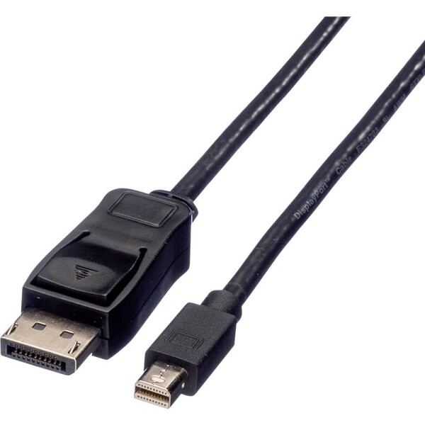 Value DisplayPort prepojovací kábel Konektor DisplayPort, Mini DisplayPort konektory 5.00 m čierna 11.99.5637 tienený Kábel DisplayPort; 11.99.5637