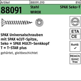 SPAX SPAX Seko-T 880910100030025 zápustné skrutky 3 mm 25 mm T-STAR plus ocel WIROX 1000 ks; 1191010300255