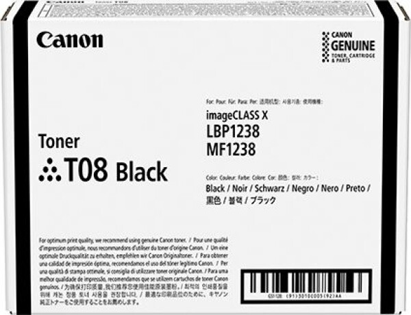 Canon T08 Black Originál (3010C006)