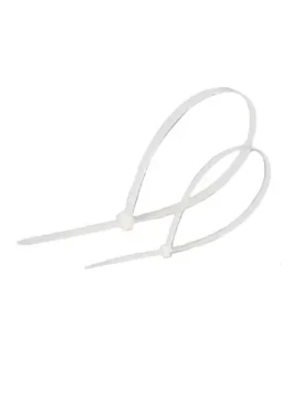 Lanview Sťahovacia páska biela 2,5x200 mm / Sťahovacie pásky na káble / Nylon 66 (LVT551025-2.5MM-200MM)