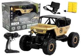 Mamido Auto na diaľkové ovládanie jeep R / C 1:18 zlaté