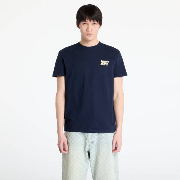 Tričko Tommy Jeans Regular Bubble Back Tee Blue XL