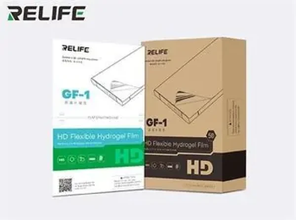 Relife GF-1 HD / Hydrogélová fólia / 50 ks / 120x180 mm / pre smartfóny do 7" (57983122996)