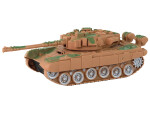 Mamido Tank R/C Diaľkovo ovládaný Svetlá Zvuk Pieskový 1:18 27MHz