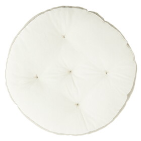 MADAM STOLTZ Gulatý podsedák Off White/Taupe