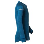 Detské termo tričko Progress MB TDRD merino-bamboo s dlhým rukávom petrol/modrá 152/158 EUR