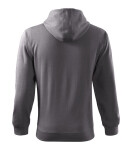 Trendy mikina na zips Pánska oceľová sivá L