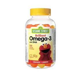 Webber Naturals Sesame Street Omega 3 s DHA 120 gummies (17749)