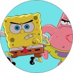 Jedlý papier Spongebob a Patrik 19,5 cm - Pictu Hap - Pictu Hap
