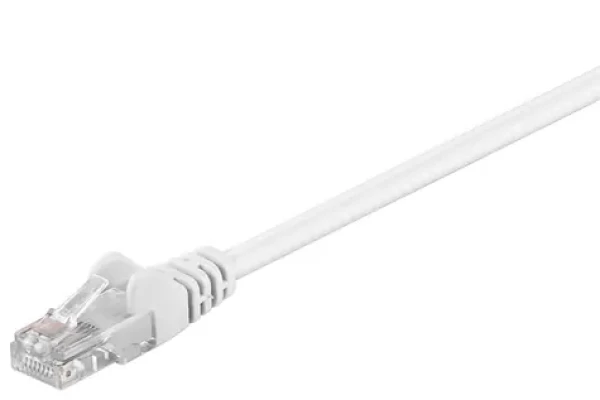 Goobay biela / Patch kábel / CAT 5e / U/UTP / 2 m (68504)